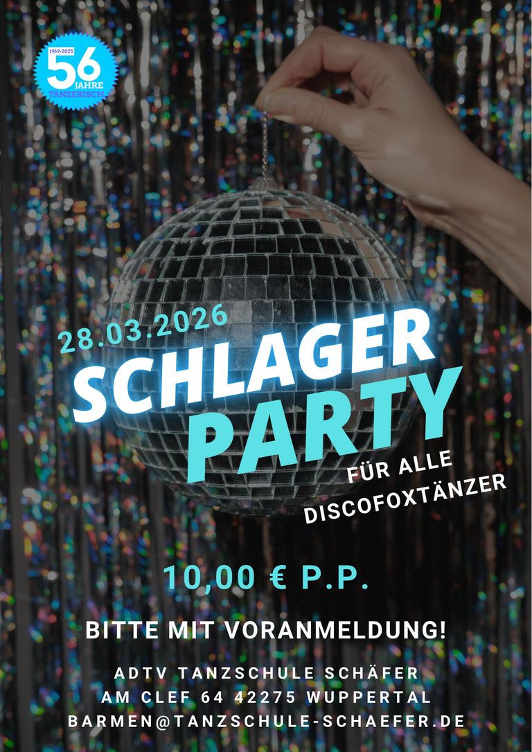 Bild zu Schlagerparty - mit ganz viel Discofox!